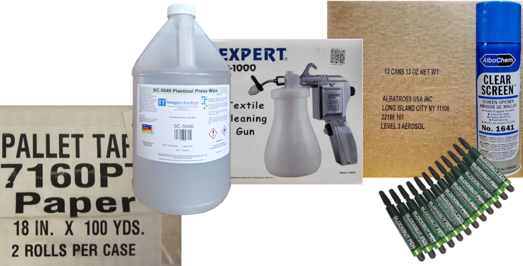 Screen Printing Shop Supplies