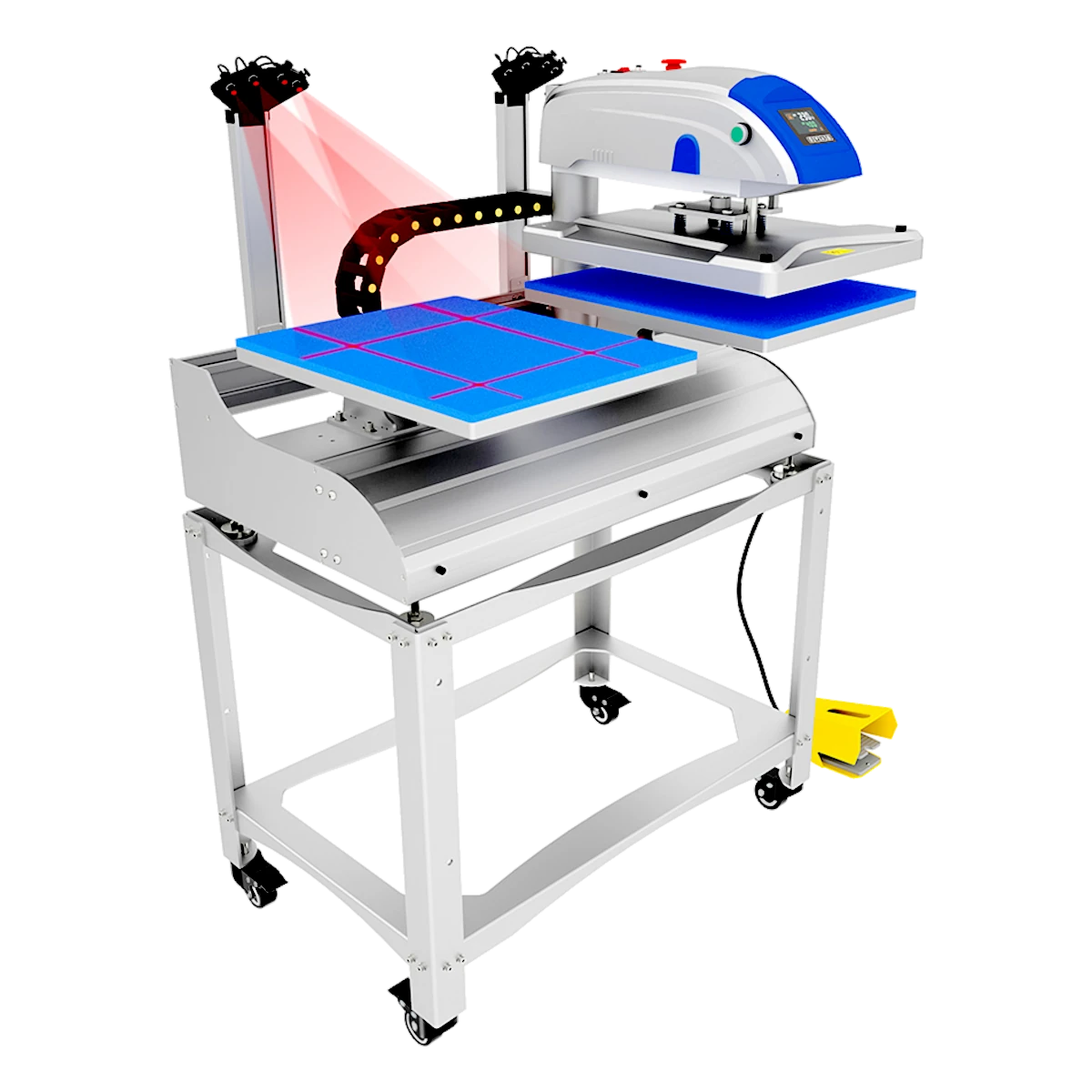 Double Station Laser Heat Press